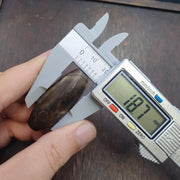 Huge himalayan indo tibetan agate suleimani bead natural pattern agate 46x18mm