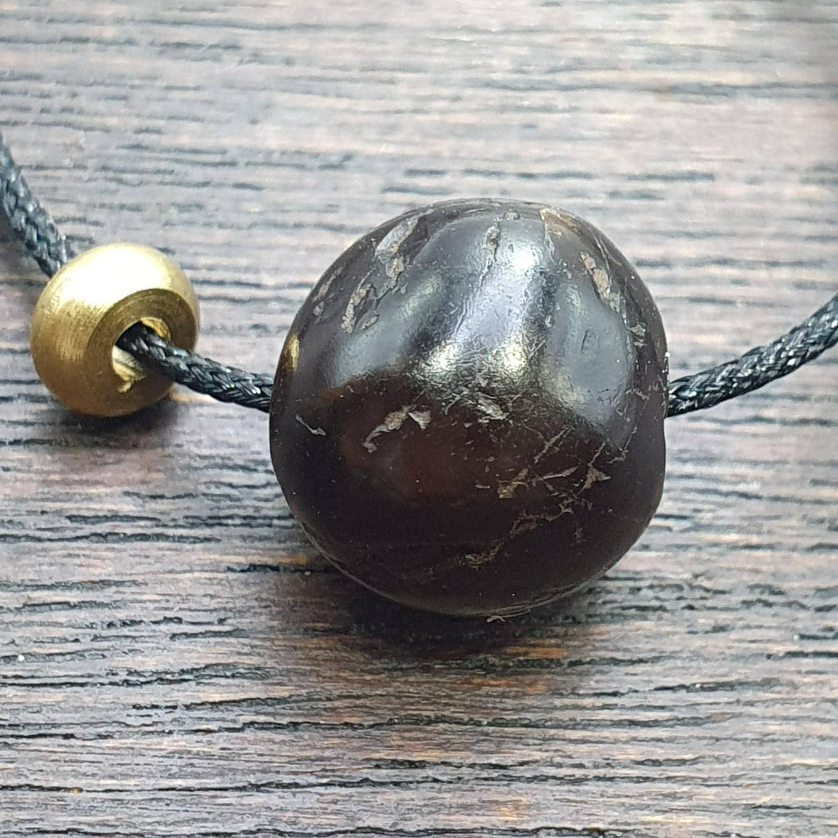 Antique ancient black agate beads lot for jewelry making and collectors