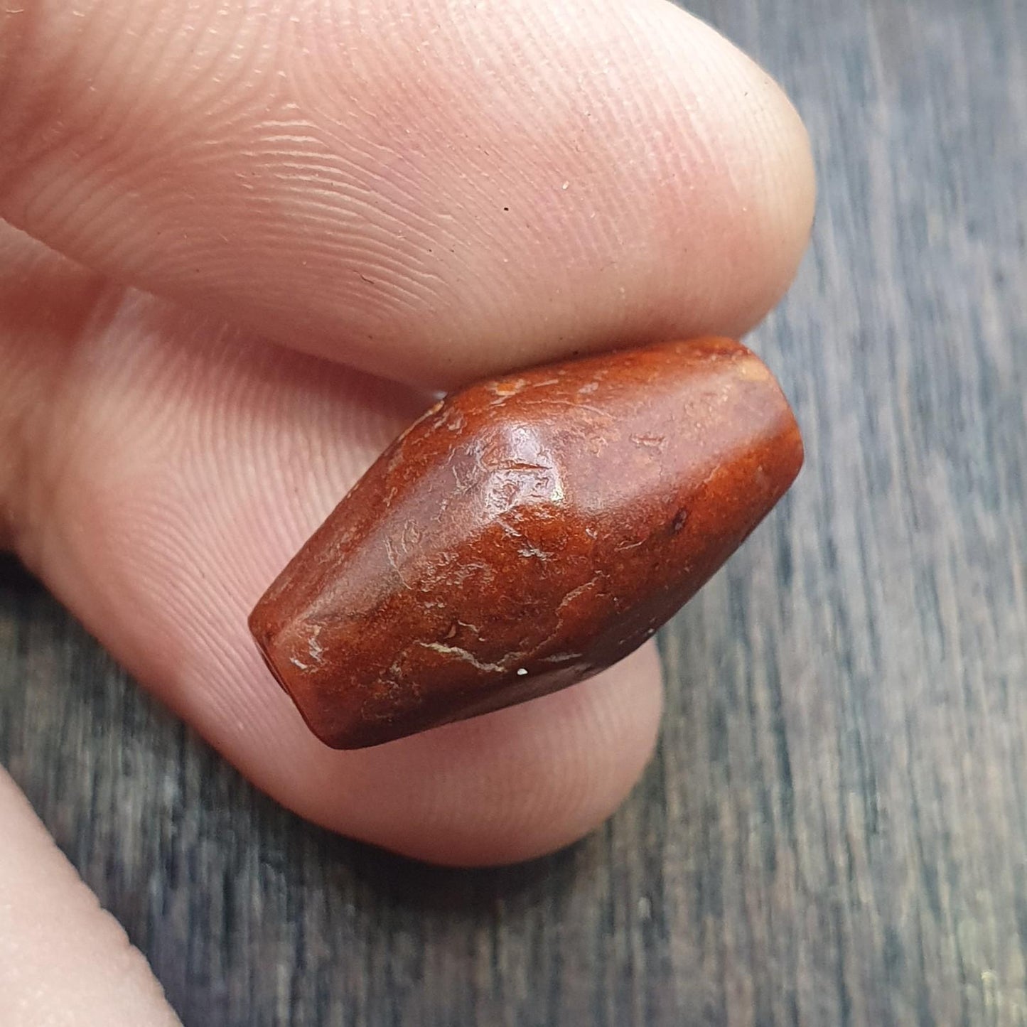 Ancient yemeni agate natural rare pattern suleimani agate bead haqeeq amulet #43