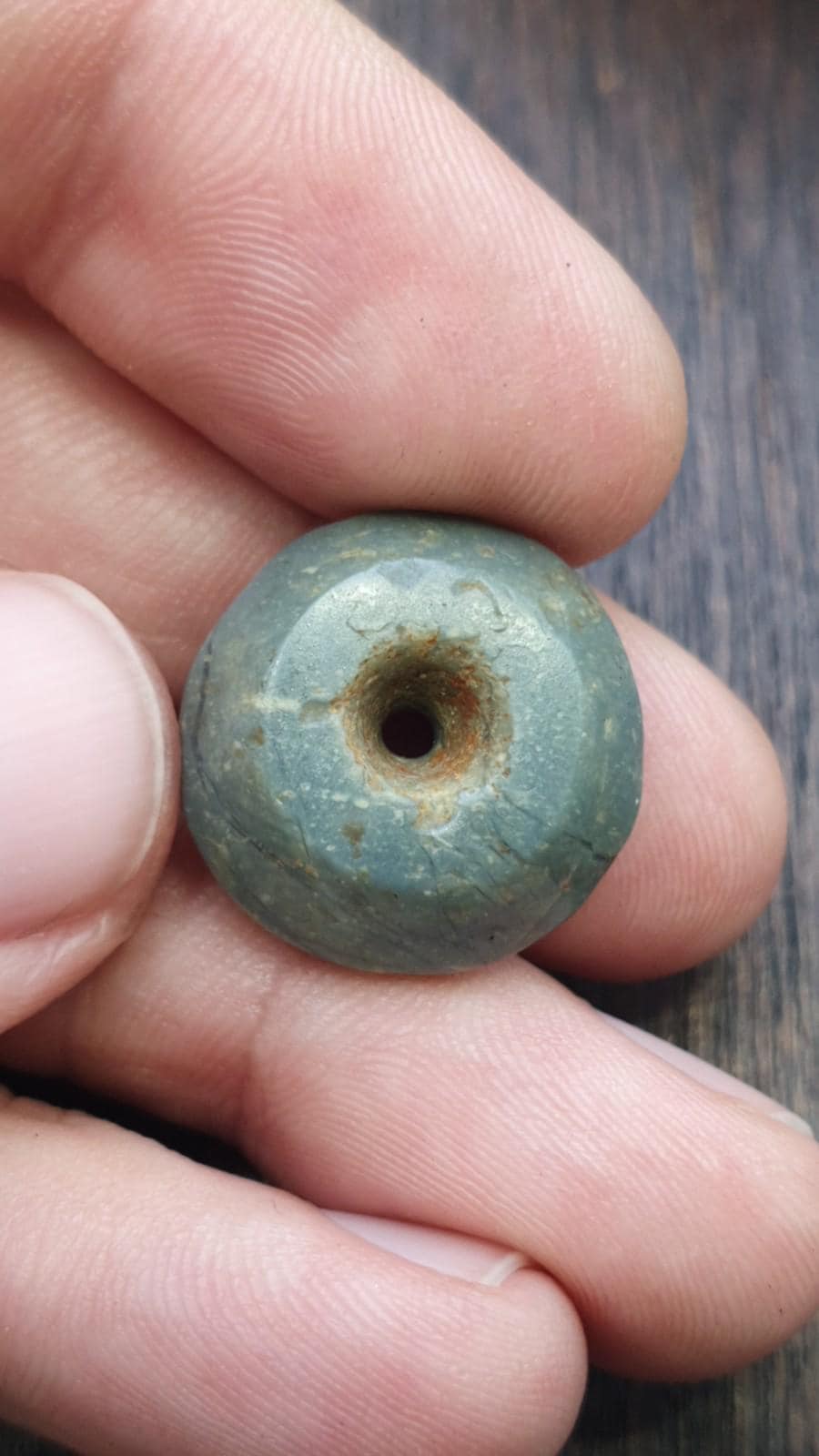 Ancient antique african middle eastern natural japser bead amulet #44