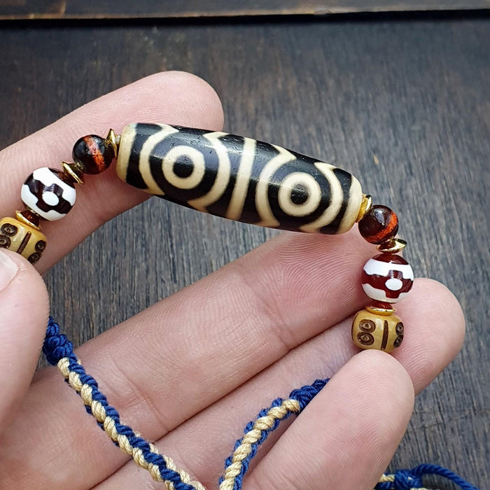 Tibetan nepalese 6 eyes agate dzi beads powerful fusion of spiritual symbolism