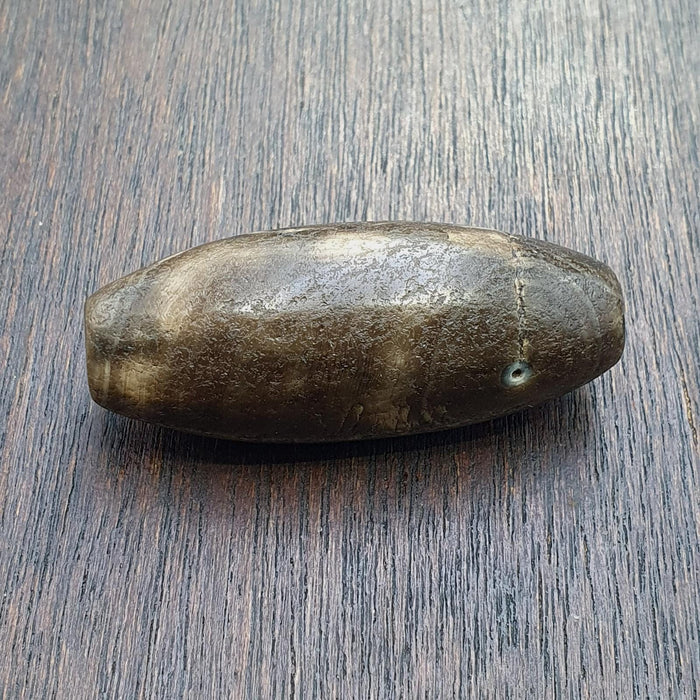 Huge himalayan indo tibetan agate suleimani bead natural pattern agate 46x18mm