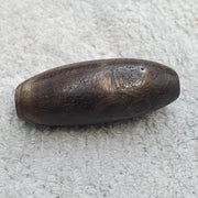 Huge himalayan indo tibetan agate suleimani bead natural pattern agate 46x18mm