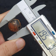 Lot 3 himalayan tibetan central asian etched agate beads decorated bead 19mm