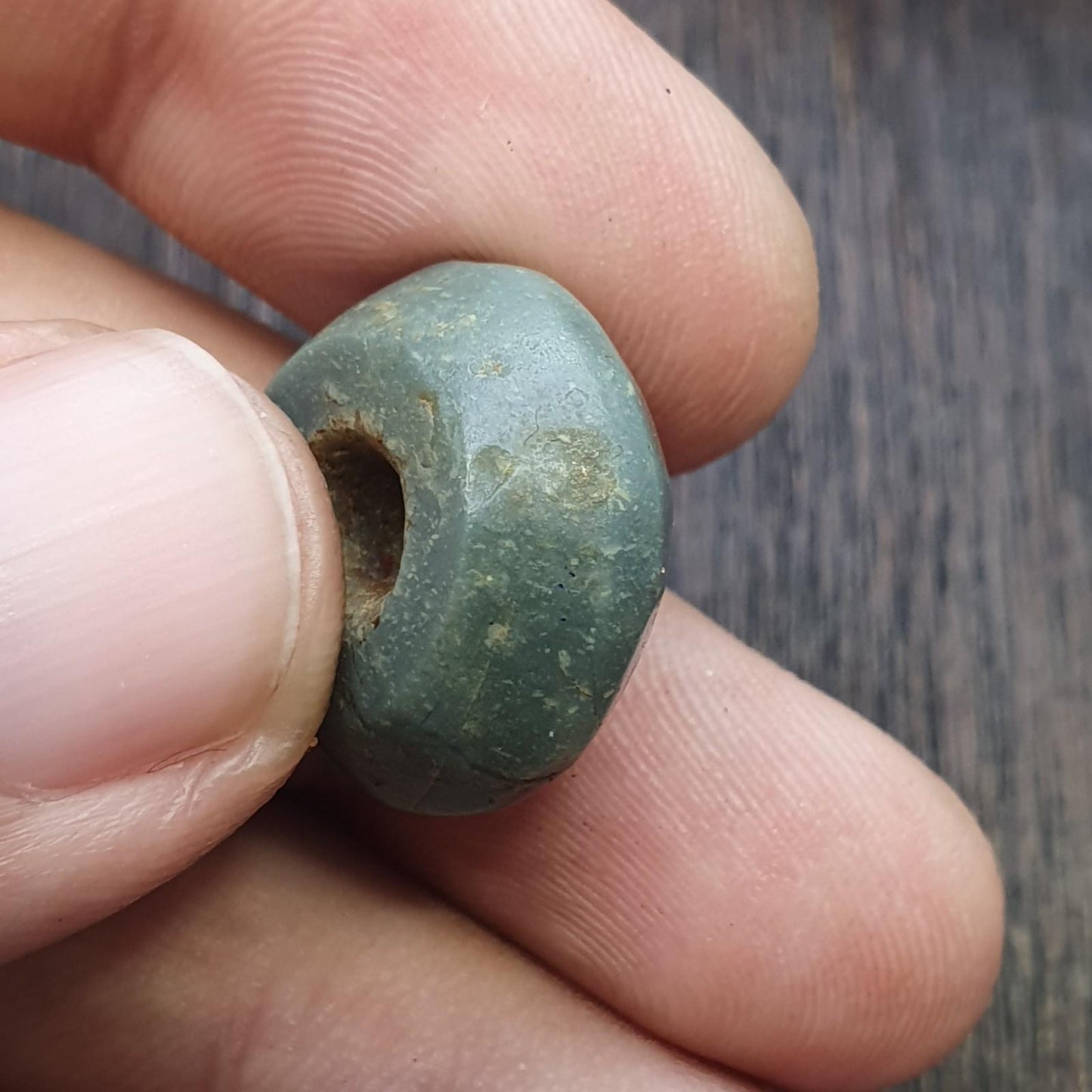 Ancient antique african middle eastern natural japser bead amulet #44