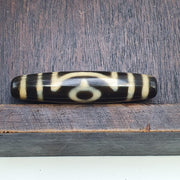 3 eyes unique pattern himalayan tibetan agate dzi bead amulet lucky charm bead