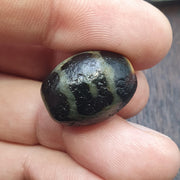Old tibetan unique pattern eye agate stone dzi bead amulet #42