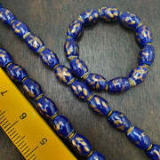 Vintage Egyptian Style Blue Ceramic Blue Glass Beads Beautiful Necklace