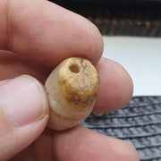 Lo 3 antique ancient african yemeni agate stone bead amulet