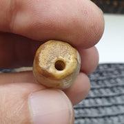 Lo 3 antique ancient african yemeni agate stone bead amulet