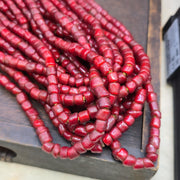Venetian White Heart, Antique Trade Bead Strand | Glass Seed Beads, Turn-Of-The-20th-Century Italian, 8–7.5 Mm, 26 Inch