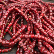 Venetian White Heart, Antique Trade Bead Strand | Glass Seed Beads, Turn-Of-The-20th-Century Italian, 8–7.5 Mm, 26 Inch