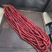 Venetian White Heart, Antique Trade Bead Strand | Glass Seed Beads, Turn-Of-The-20th-Century Italian, 8–7.5 Mm, 26 Inch