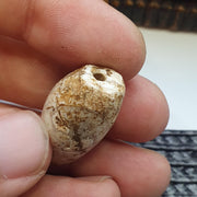 Antique ancient african yemeni agate stone bead amulet 28.8mm