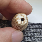 Antique ancient african yemeni agate stone bead amulet 28.8mm