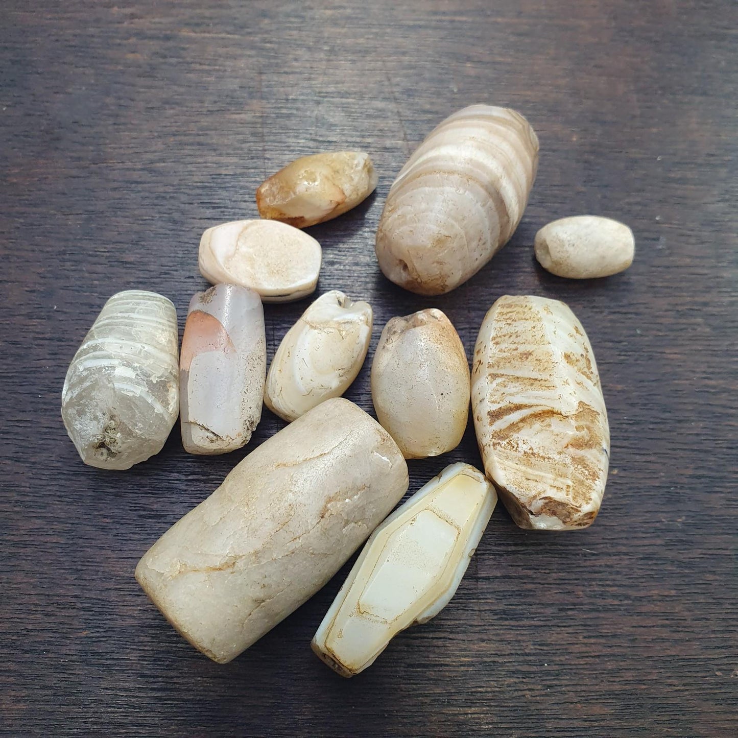 Lot ancient antique african yemeni agate beads suleimany agate amulet