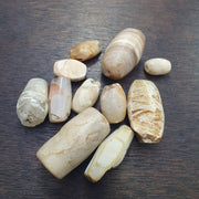 Lot ancient antique african yemeni agate beads suleimany agate amulet