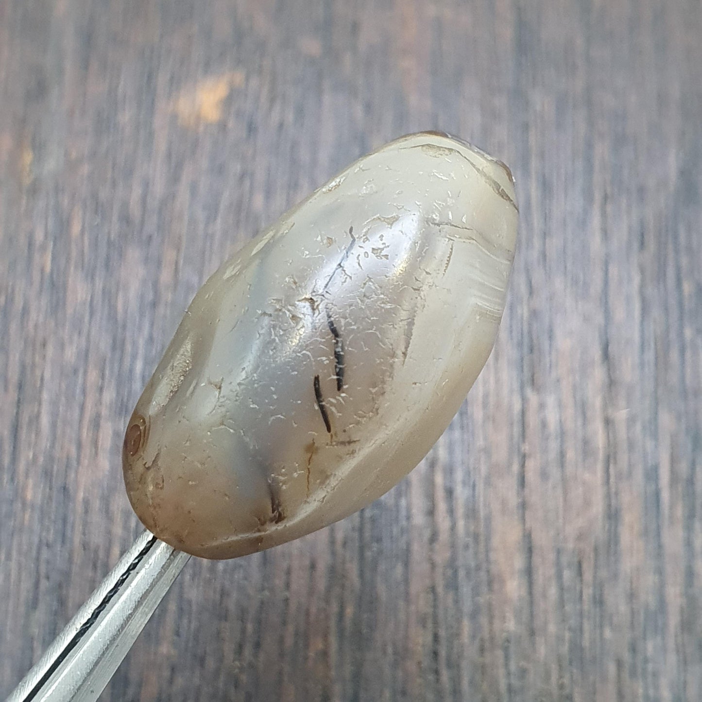 Ancient antique yemeni middle eastern agate natural eye agate bead amulet