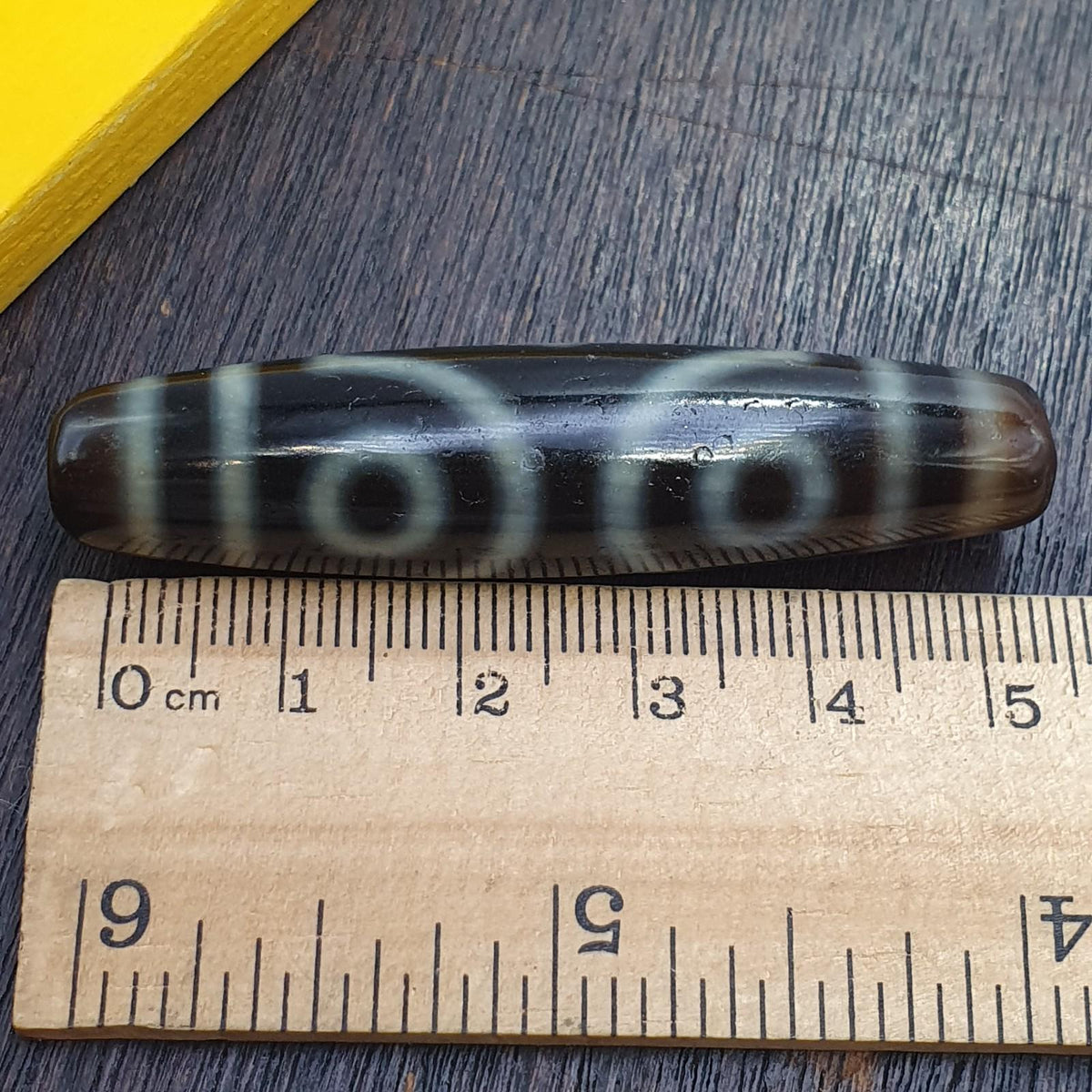 3 unique eyes patterns tibetan old agate dzi bead protective amulet pendant