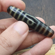 3 unique eyes patterns tibetan old agate dzi bead protective amulet pendant
