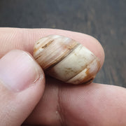 Ancient antique yemeni middle eastern agate natural pattern agate bead amulet #42