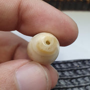 Antique ancient african yemeni agate stone bead amulet 27.4mm
