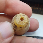 Ancient antique himalayan tibetan banded ntural pattern agate bead amulet