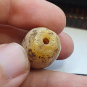 Ancient antique himalayan tibetan banded ntural pattern agate bead amulet