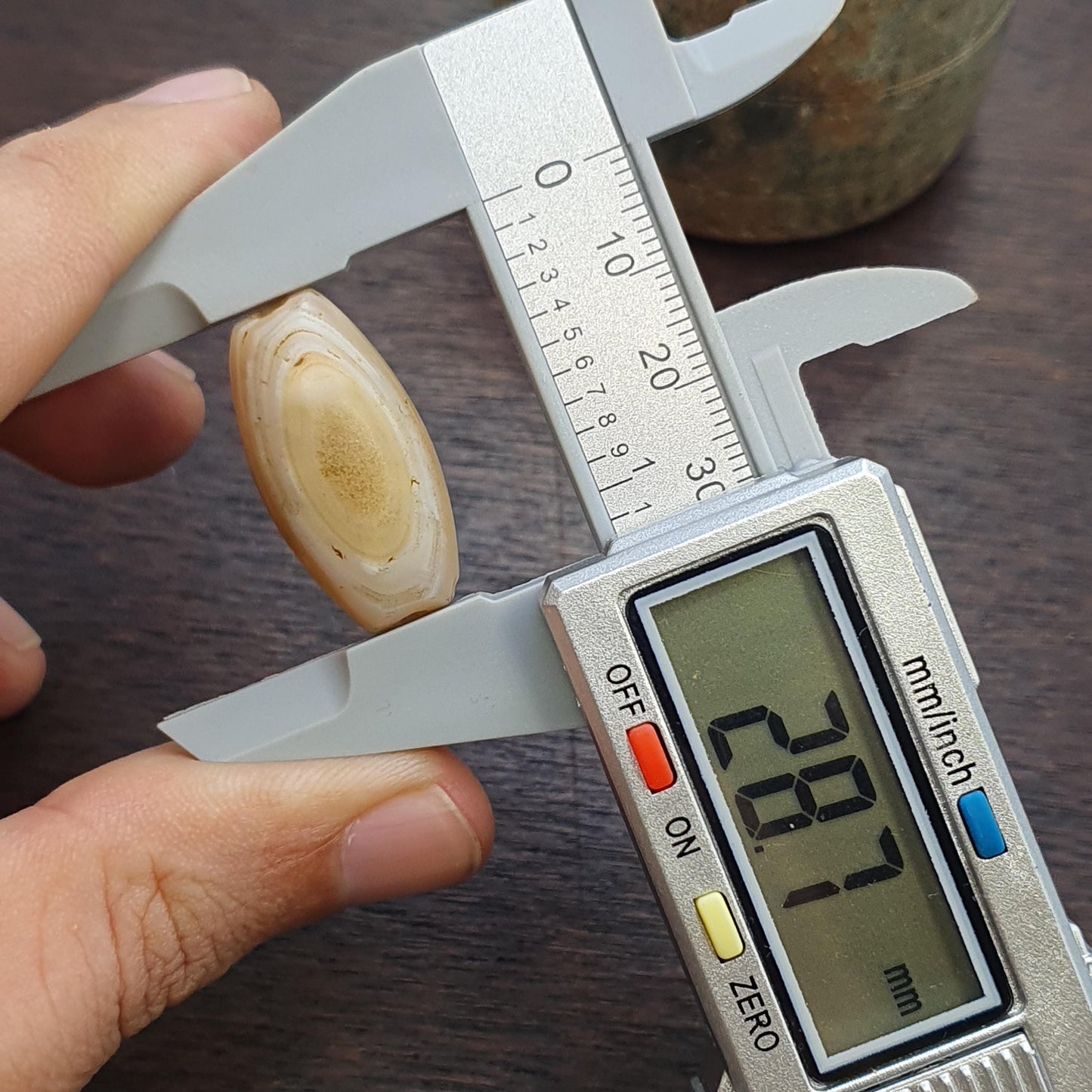 Antique ancient african yemeni eyes agate white agate stone bead amulet