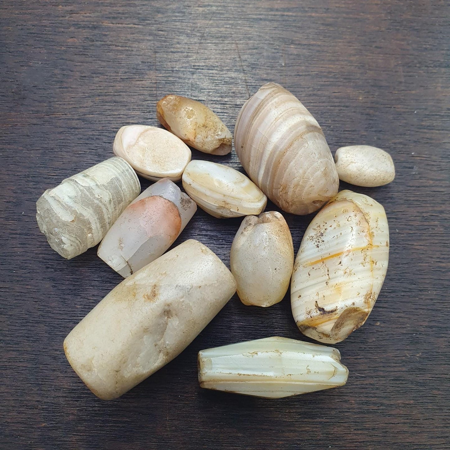 Lot ancient antique african yemeni agate beads suleimany agate amulet