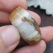 Indo tibetan ancient himalayan agate bead, spiritual amulet, collectible bead