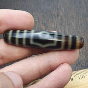 3 unique eyes patterns tibetan old agate dzi bead protective amulet pendant