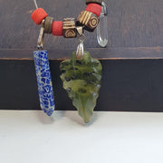Amazing pendants lapis lazuli, jade, quartz hand carved pendants necklace