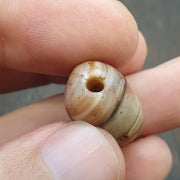 Ancient antique yemeni middle eastern agate natural pattern agate bead amulet #42