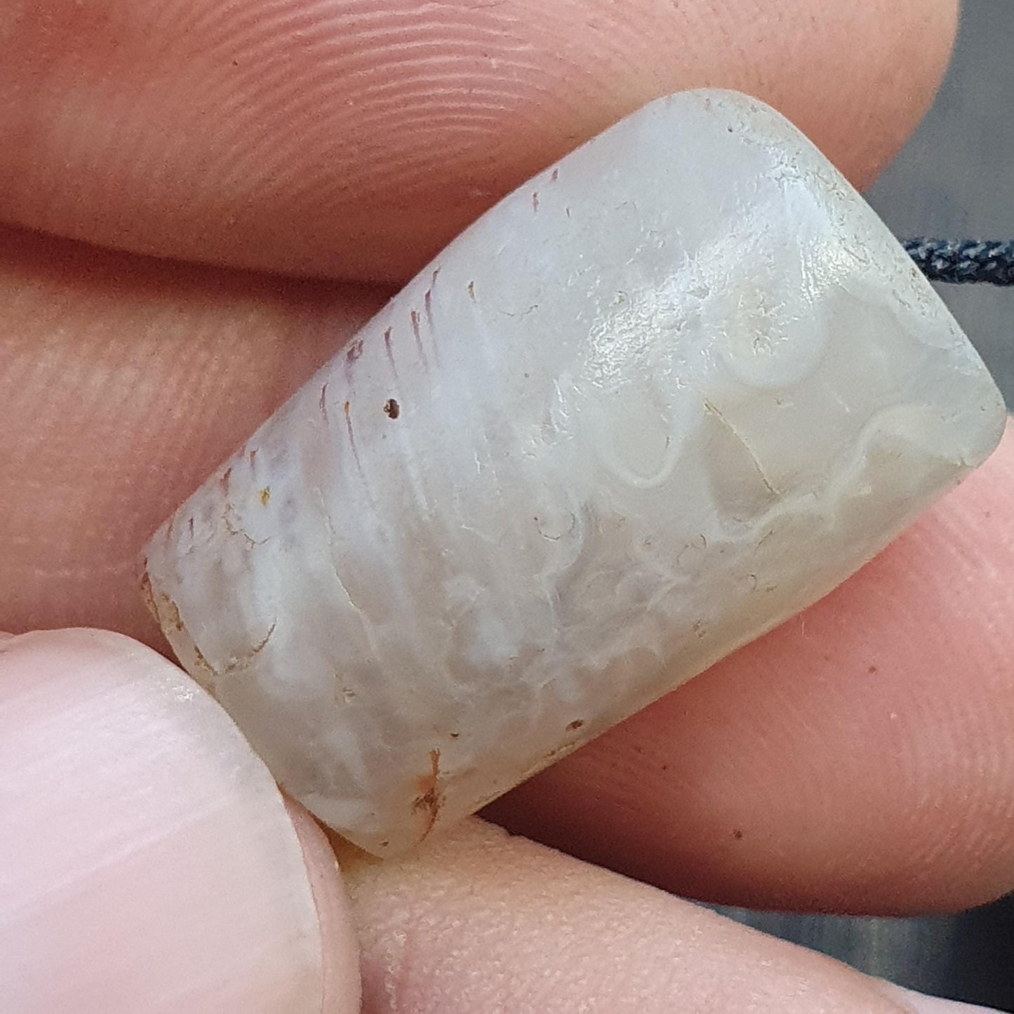 Ancient blood spots rare eyes pattern yemeni african agate bead 2000+ years old