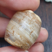 Ancient himalayan indo tibetan agate bead, spiritual amulet, collectible bead