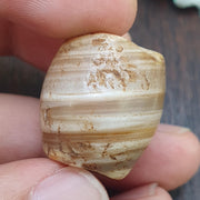 Ancient himalayan indo tibetan agate bead, spiritual amulet, collectible bead
