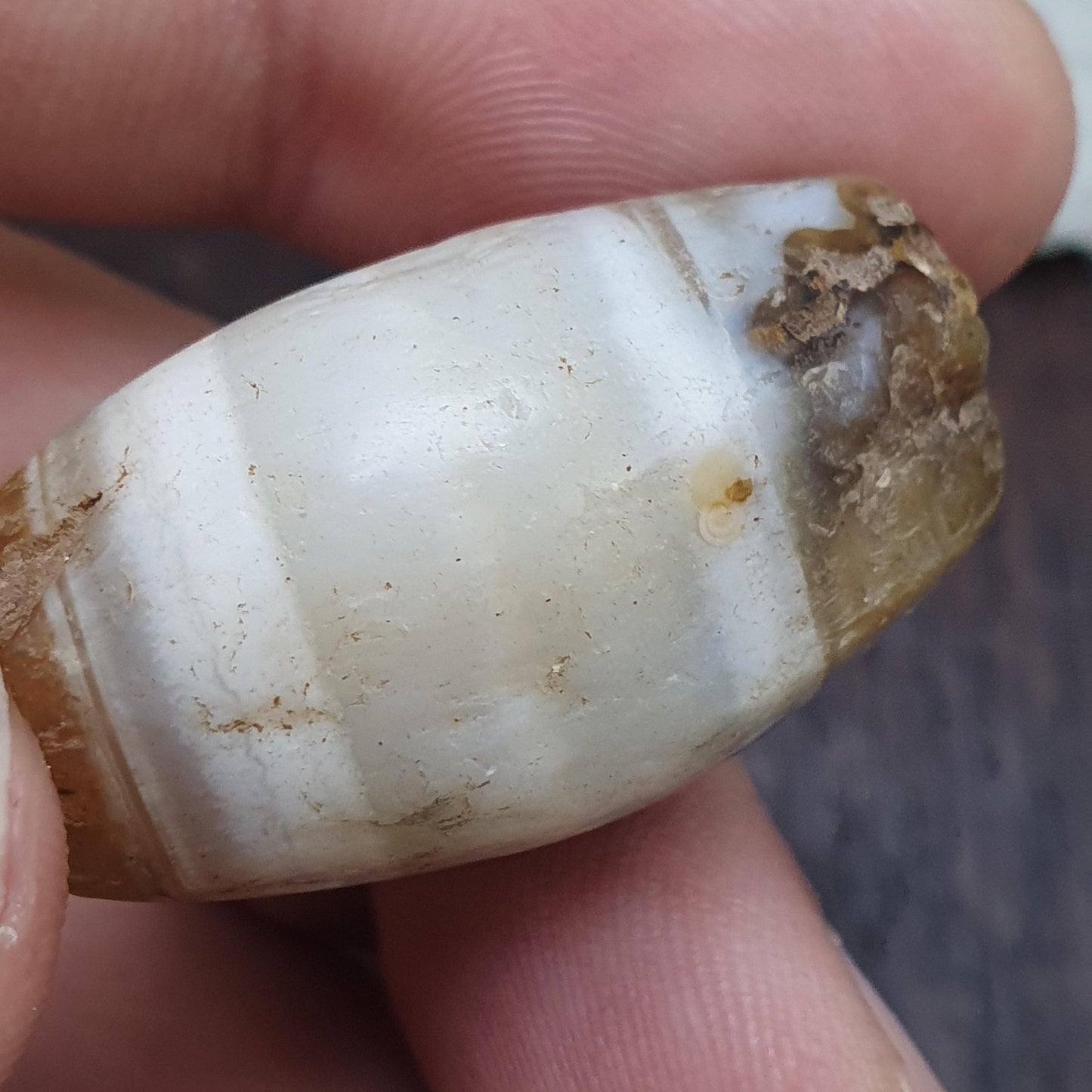 Indo tibetan ancient himalayan agate bead, spiritual amulet, collectible bead