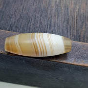 Antique ancient yemeni middle eastern yellow agate stone bead amulet
