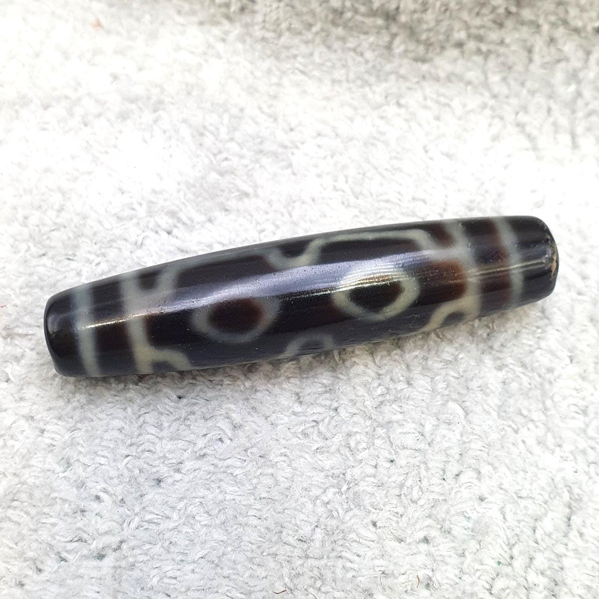 4 eyes vintage old himalayan indo tibetan rare patterns eye dzi amulet beads