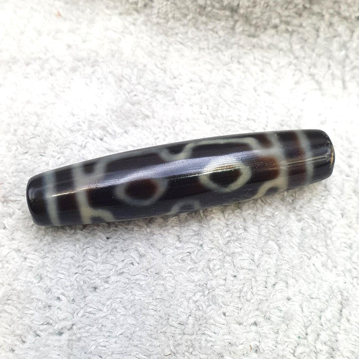 4 eyes vintage old himalayan indo tibetan rare patterns eye dzi amulet beads