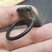 Antique Style Agate Intaglio Ring – Mythical Animal Carved Gemstone Bronze ring