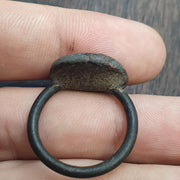 Antique Style Agate Intaglio Ring – Mythical Animal Symbol Bronze ring