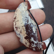 Agate Amulet Necklace: Beautiful patina carnelian Amulet Bead Pendant Necklace #HKM2