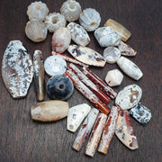 Lot 30 Pcs Agate Amulet Necklace: Beautiful patina carnelian Amulet Beads Pendants Necklace