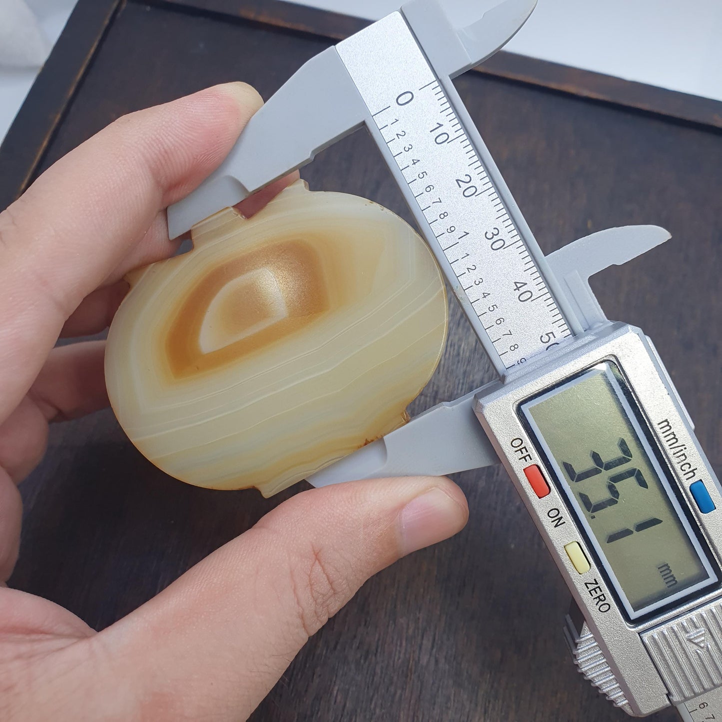 Antique Yemeni Agate Bead 50.5mm | Rare Middle Eastern Trade Bead Pendant | Cultural Artifact for Bead Collectors & Ethnic Jewelry
