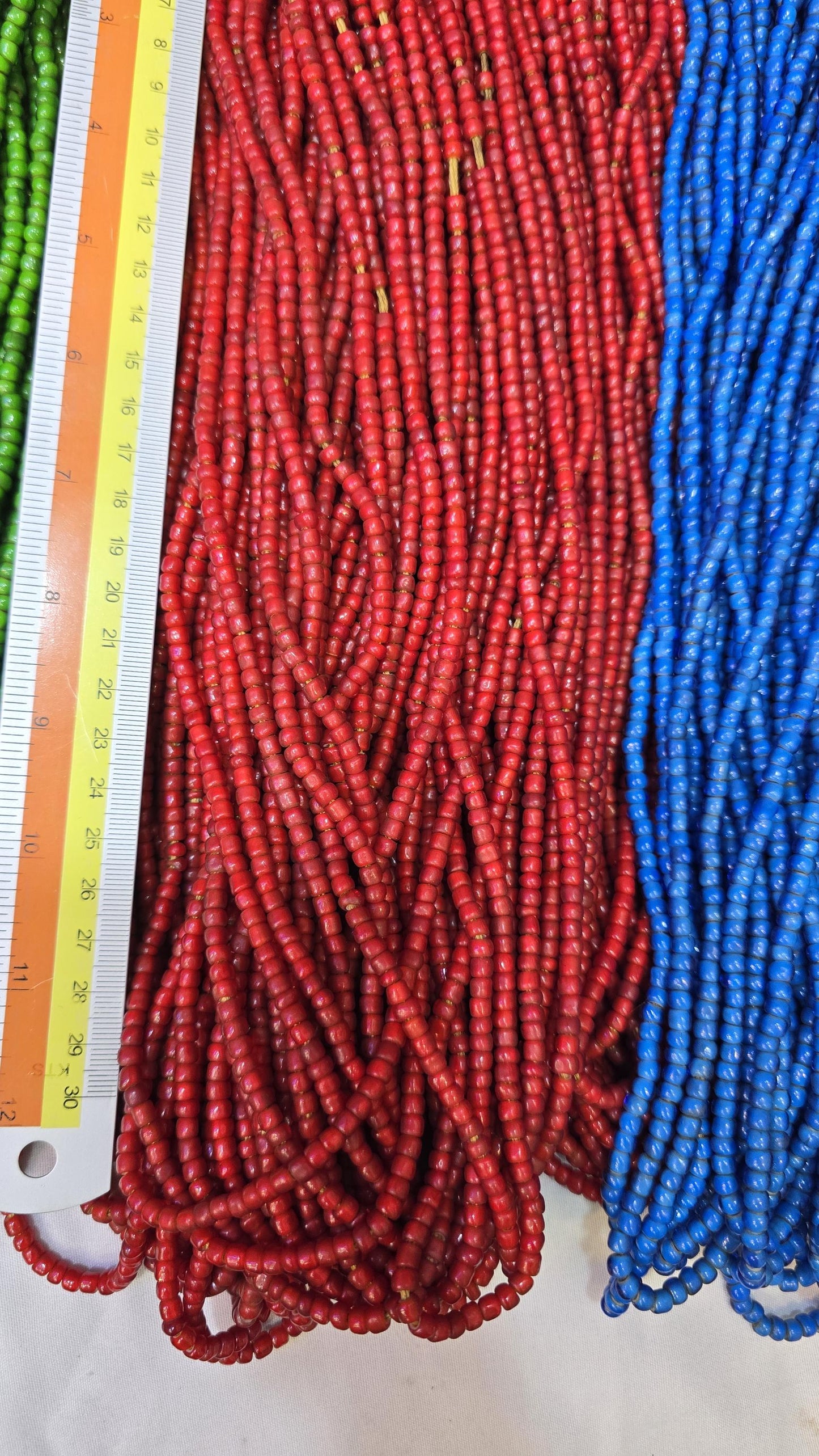 venetian czech whiteheart trade beads irregular shape strand 4.5mm-5mm