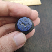 Antique Style Lapis Lazuli Intaglio Ring – Mythical Animal Carved Gemstone ring