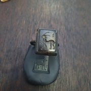 Antique Style Agate Intaglio Ring – Mythical Animal Carved Gemstone Bronze ring