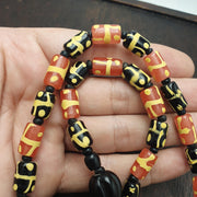 Venetian Style Beads, Vintage Millefiori Necklace | Glass Lampwork | 22 Inches, Multicolor, Handmade In Thailand